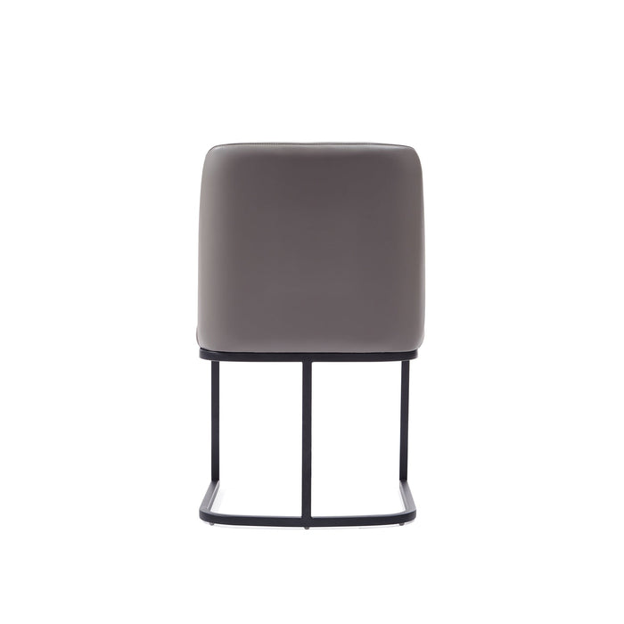 Manhattan Comfort Serena Faux Leather Dining Chair - Grey