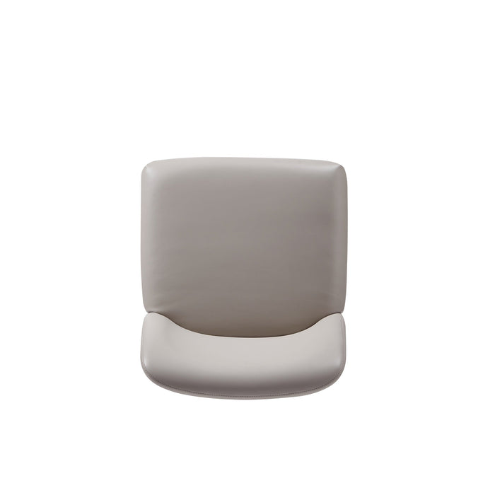 Manhattan Comfort Serena Faux Leather Dining Chair - Light Grey