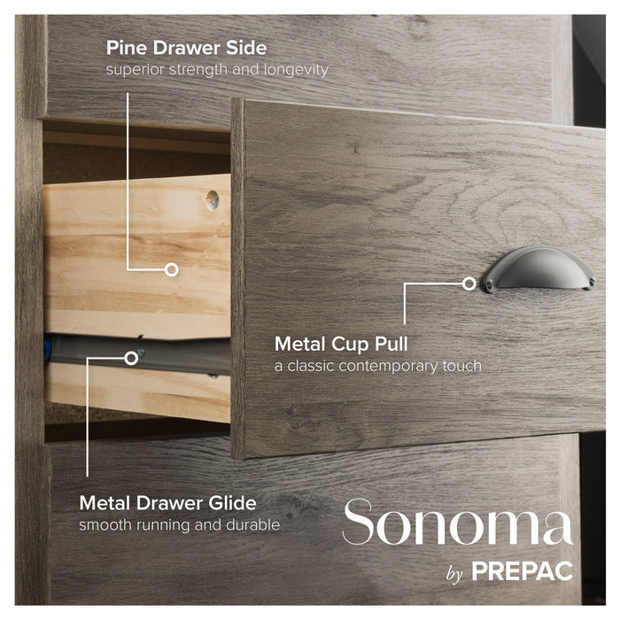 Salt Spring 6-Drawer Dresser - Drifted Grey