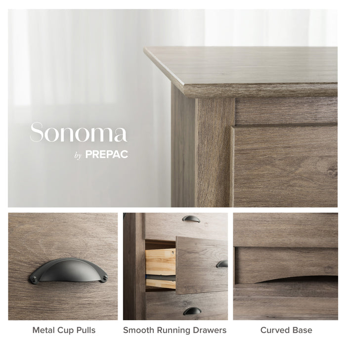 Salt Spring 6-Drawer Dresser - Drifted Grey