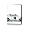 \"Porsche\" Canvas Framed Black 30x40 Wall Art