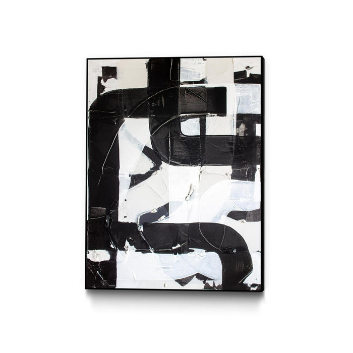 \"Race Track \" Canvas Framed Black 30x40 Wall Art