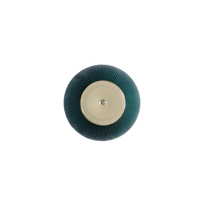 Manhattan Comfort Modern Anderson End Table 2.0 Upholstered Leatherette with Ceramic Faux Marble Tab