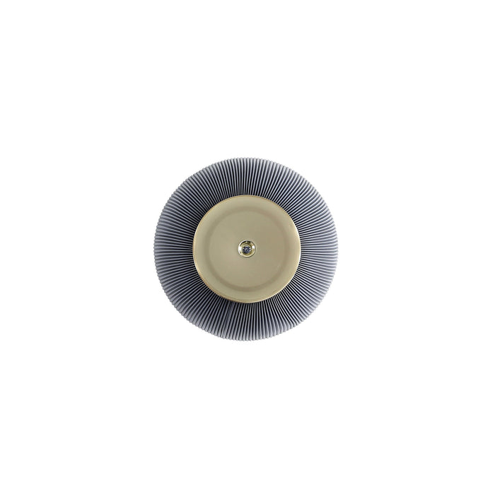 Manhattan Comfort Modern Anderson End Table 2.0 Upholstered Leatherette with Ceramic Faux Marble Tab