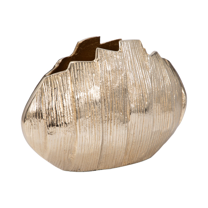 Metal 8\" Pavia Small Vase - Gold 