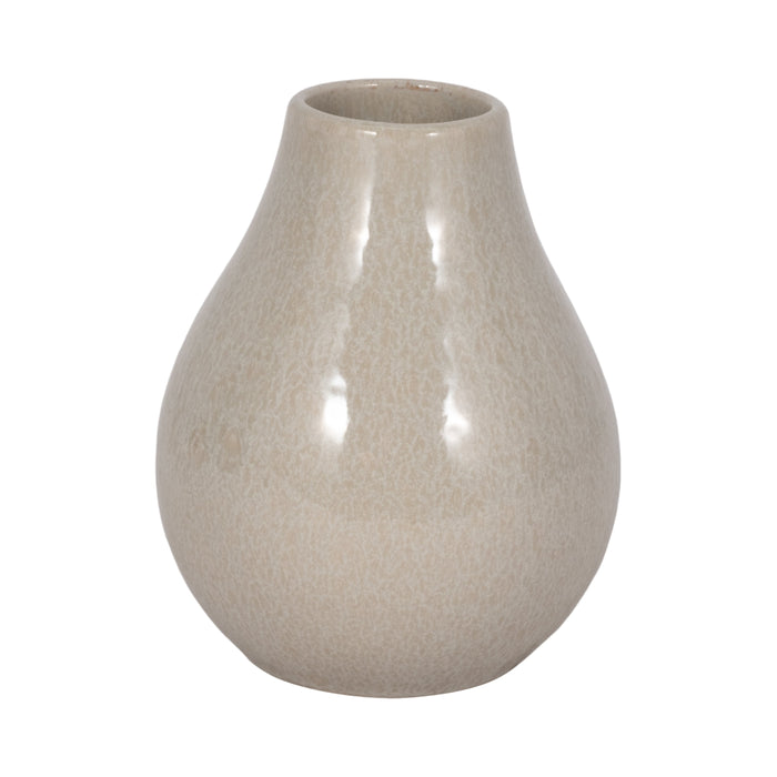 7\" Gargarin Decanter Vase - Grey 