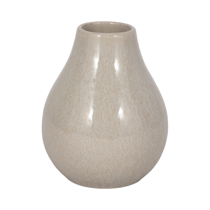 7\" Gargarin Decanter Vase - Grey 