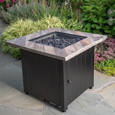Endless Summer 30\" Harper Square Gas Fire Table