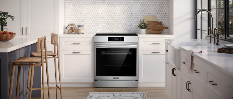 Frigidaire Gallery 6.2 Cu. Ft. Induction Range with Stone-Baked Pizza – Smudge-Proof® Stainless Steel - GCFI307CBF