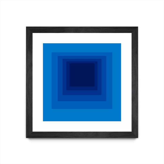 \"After Josef B\" Matted and Framed Black 36x36 Wall Art