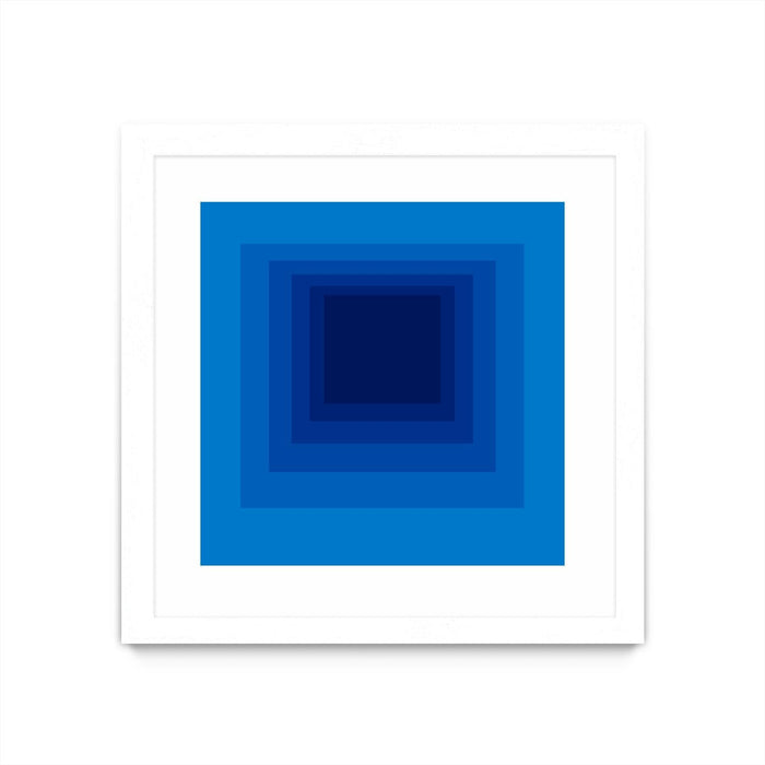 \"After Josef B\" Matted and Framed White 36x36 Wall Art
