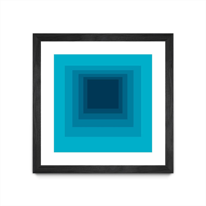\"After Josef D\" Matted and Framed Black 36x36 Wall Art