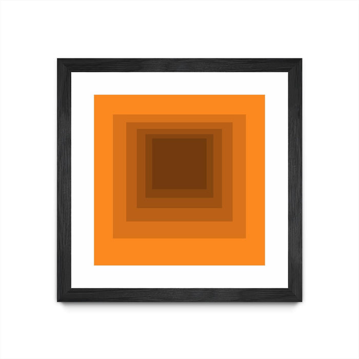 \"After Josef F\" Matted and Framed Black 36x36 Wall Art