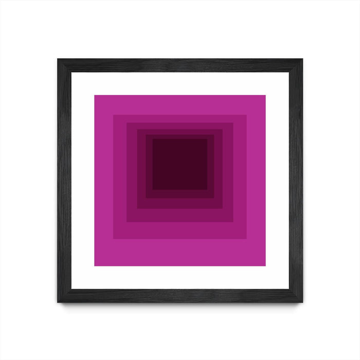 \"After Josef G\" Matted and Framed Black 30x30 Wall Art