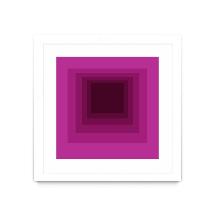 \"After Josef G\" Matted and Framed White 30x30 Wall Art