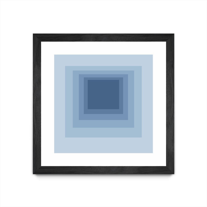 \"After Josef J\" Matted and Framed Black 30x30 Wall Art