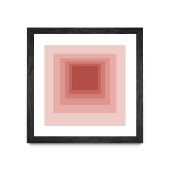 \"After Josef O\" Matted and Framed Black 36x36 Wall Art