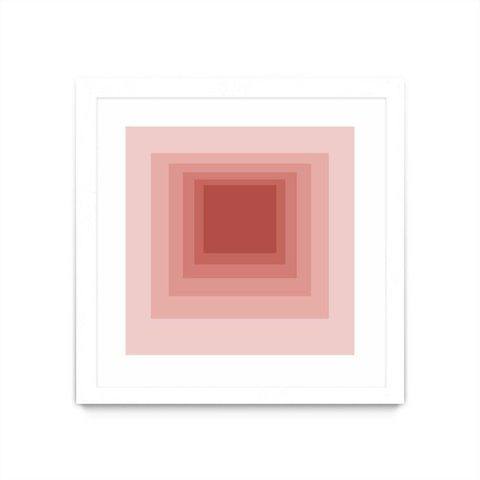 \"After Josef O\" Matted and Framed White 30x30 Wall Art