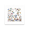 \"Papillon\" Matted and Framed White 36x36 Wall Art