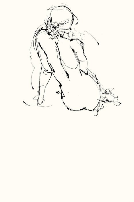 \"Contour Figure 4\" Giant Art 84x54 Wall Art