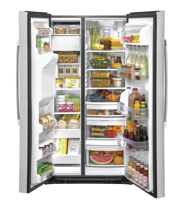 GE 25.2 Cu. Ft. Side-by-Side Refrigerator - GSS25IYNFS
