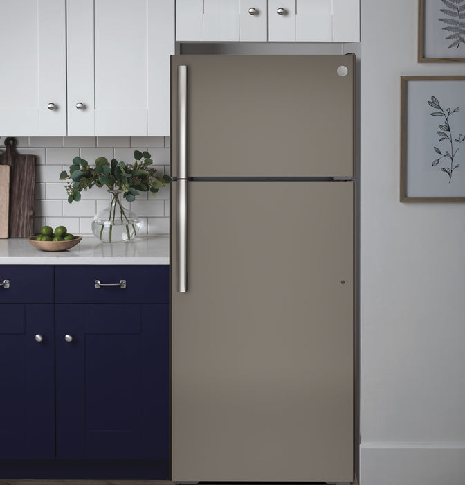 GE 17.5 Cu. Ft. Top-Freezer Refrigerator - GTE18GMNRES