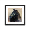 \"Ritzy\" Matted and Framed Black 30x30 Wall Art