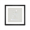 \"Serene Seaside Ii Tan\" Matted and Framed Black 36x36 Wall Art
