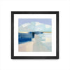 \"Sand And Sky\" Matted and Framed Black 30x30 Wall Art