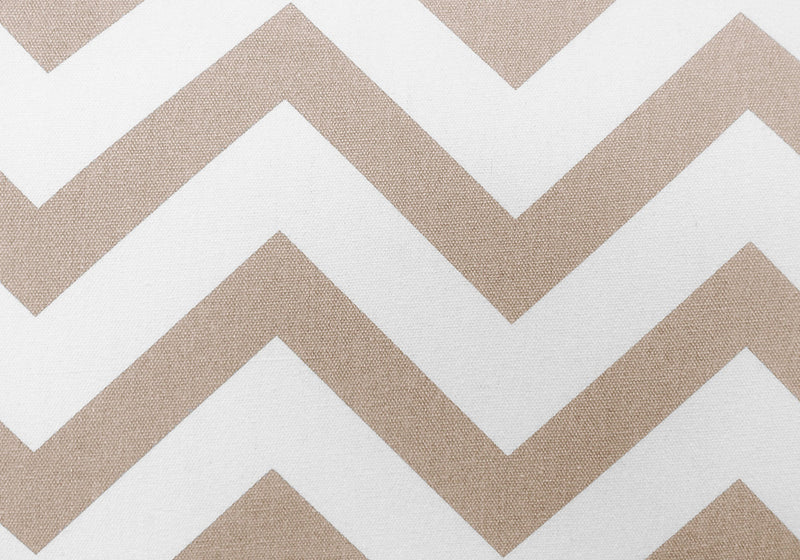 Dark Taupe Chevron with Chrome Metal Accent Chair