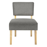 Accent Chair - Solid Wood Legs / Upholstered Armless Slipper Chair - 31