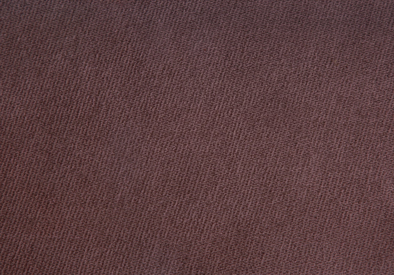 Plum Fabric and Gold Ottoman