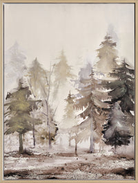 Trees Landscape II Framed Acrylic Painting - 30