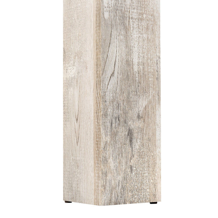 Taupe Reclaimed Wood-look Dining Table