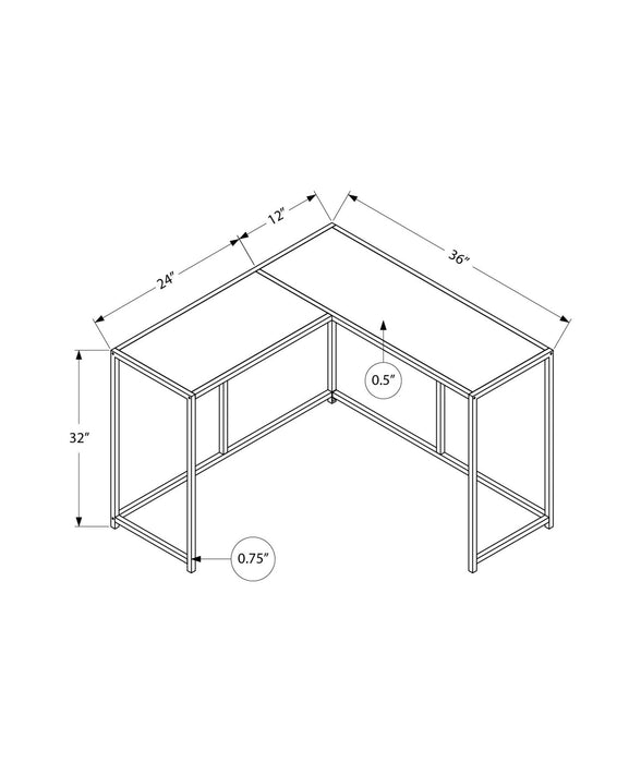 Grey Wood-look Black Console Table