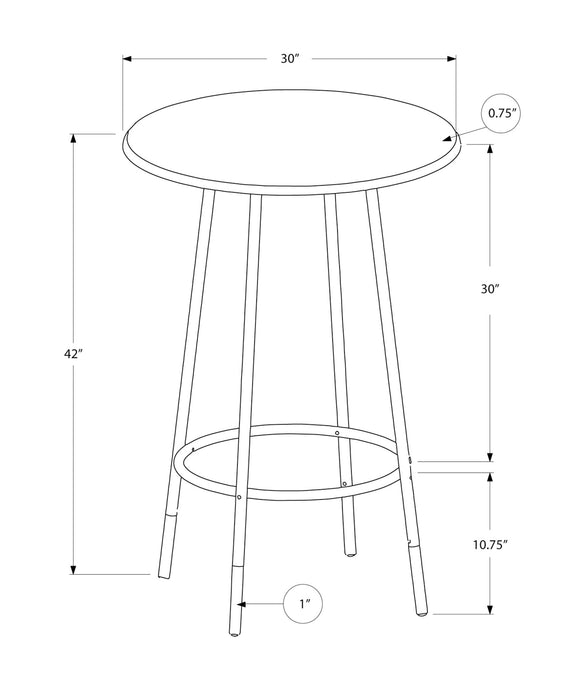 Espresso Marble Coffee Metal Home Bar