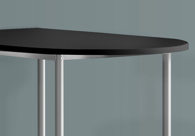 Black Silver Metal Spacesaver Home Bar