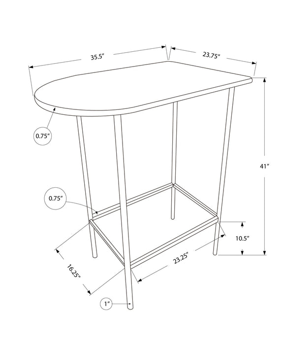 Espresso Black Metal Spacesaver Home Bar