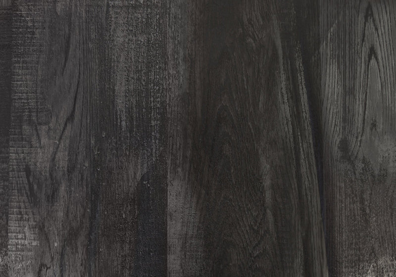 Black Reclaimed Wood-look Black Metal Side Table