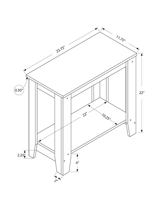 Black, Grey Top Accent Table