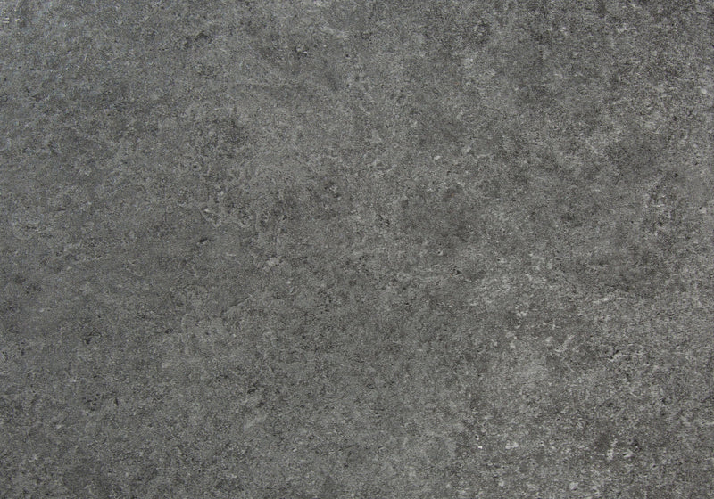 Grey Stone-look Black Metal Accent Table