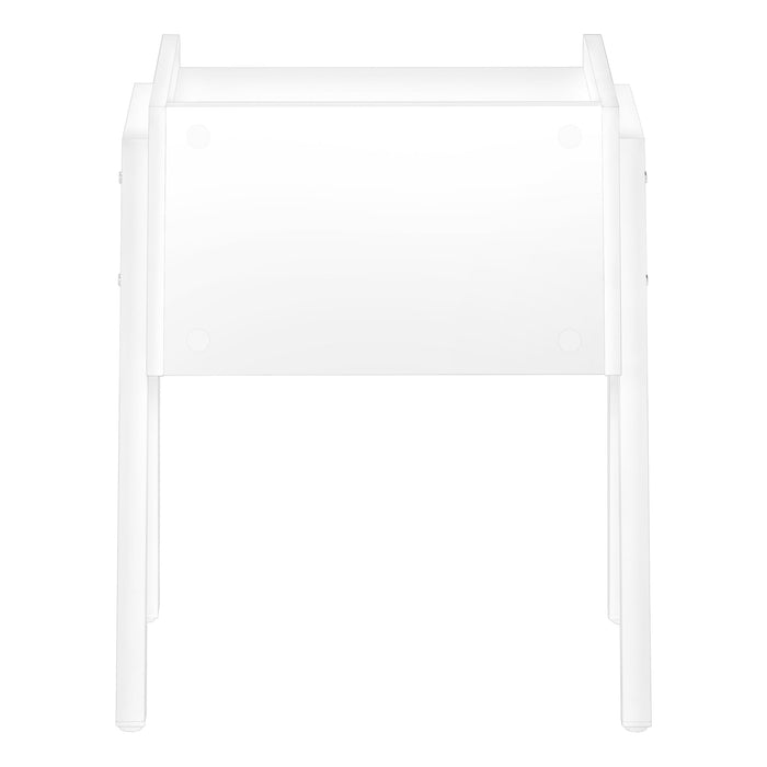 White White Metal Side Table