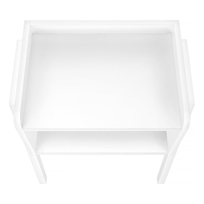White White Metal Side Table