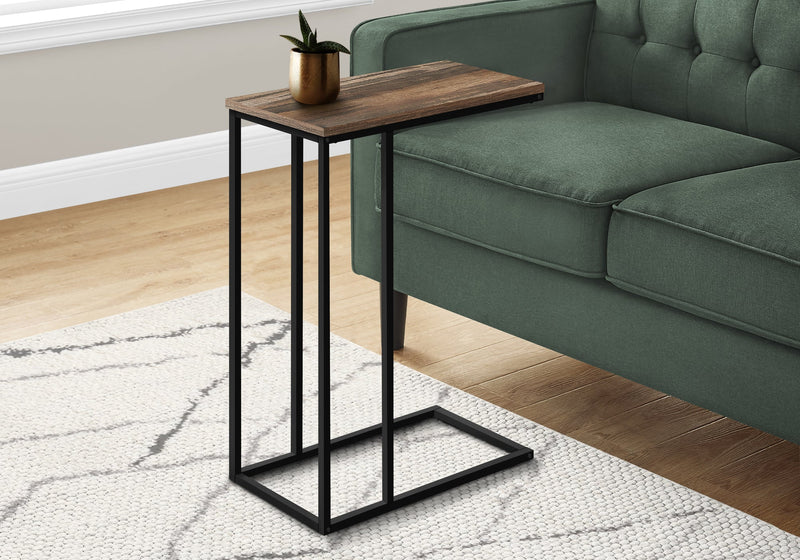 Medium Brown Reclaimed Wood-look Side Table