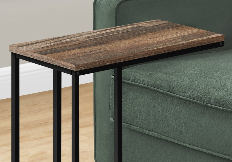 Medium Brown Reclaimed Wood-look Side Table
