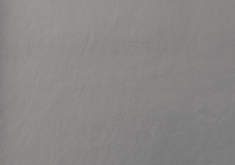 Grey Leather-look Bedroom Nightstand