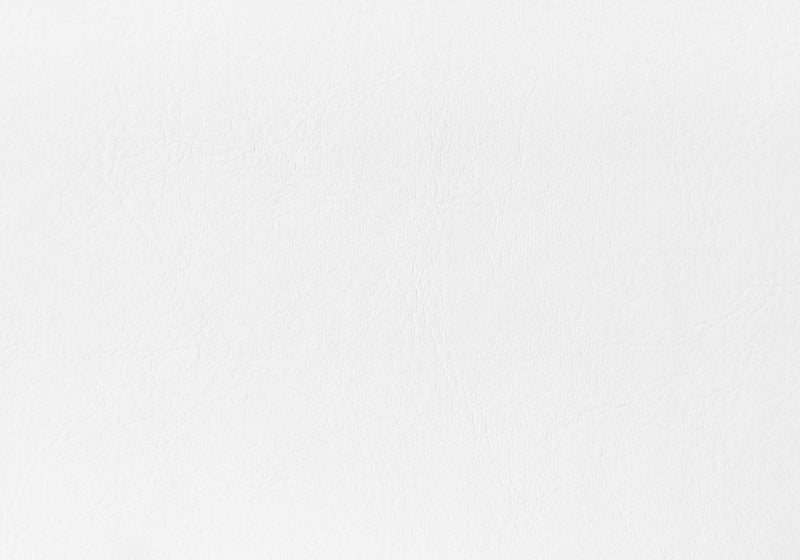 Twin Size White Leather-look Bed