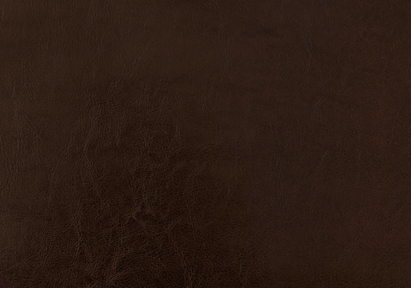 Twin Size Brown Leather-look With Wood Legs Bed