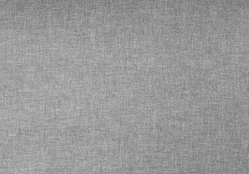 Twin Size Grey Linen with Chrome Trim Bed