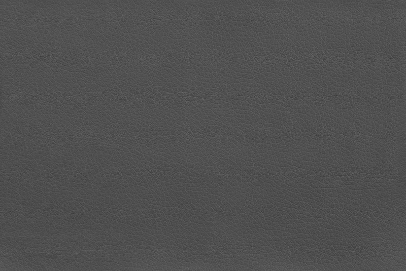 Curved Backrest Grey Leather-look Black Office Chair